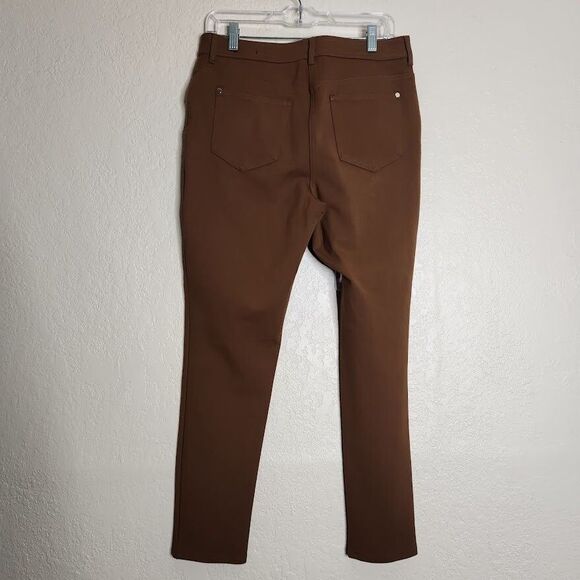 So Slimming By Chico's Ankle Pants Women's 0.5 Small Brown Stretch Skinny Leg - Picture 4 of 8